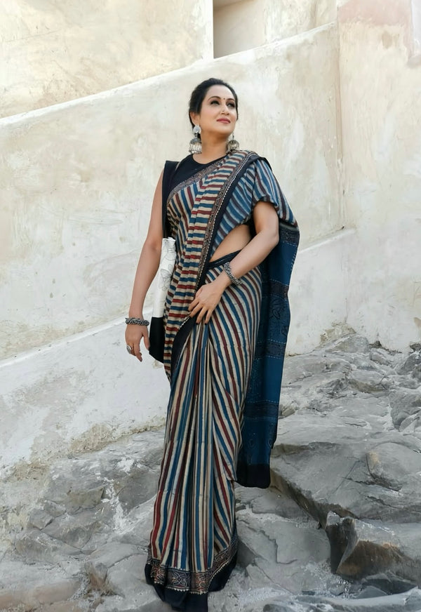 Authentic Hand-Block Modal Silk