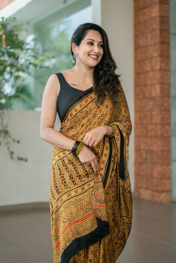 Authentic Hand-Block Modal Silk