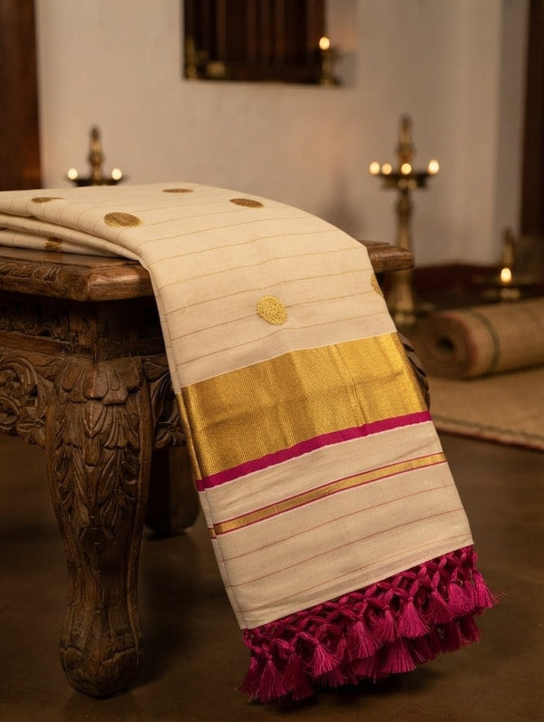 Kerala cotton Saree Onam collection