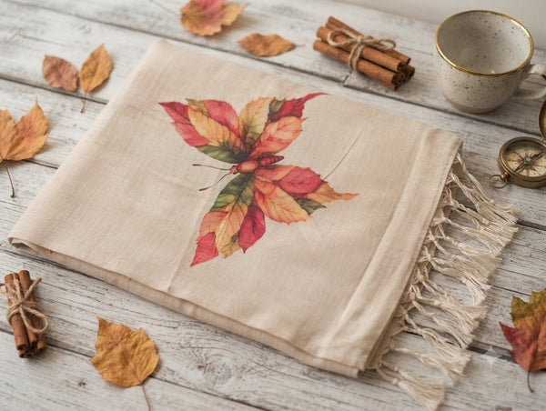 Butterfly printed saree